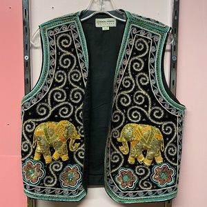 Vintage Elepahant vest - one size